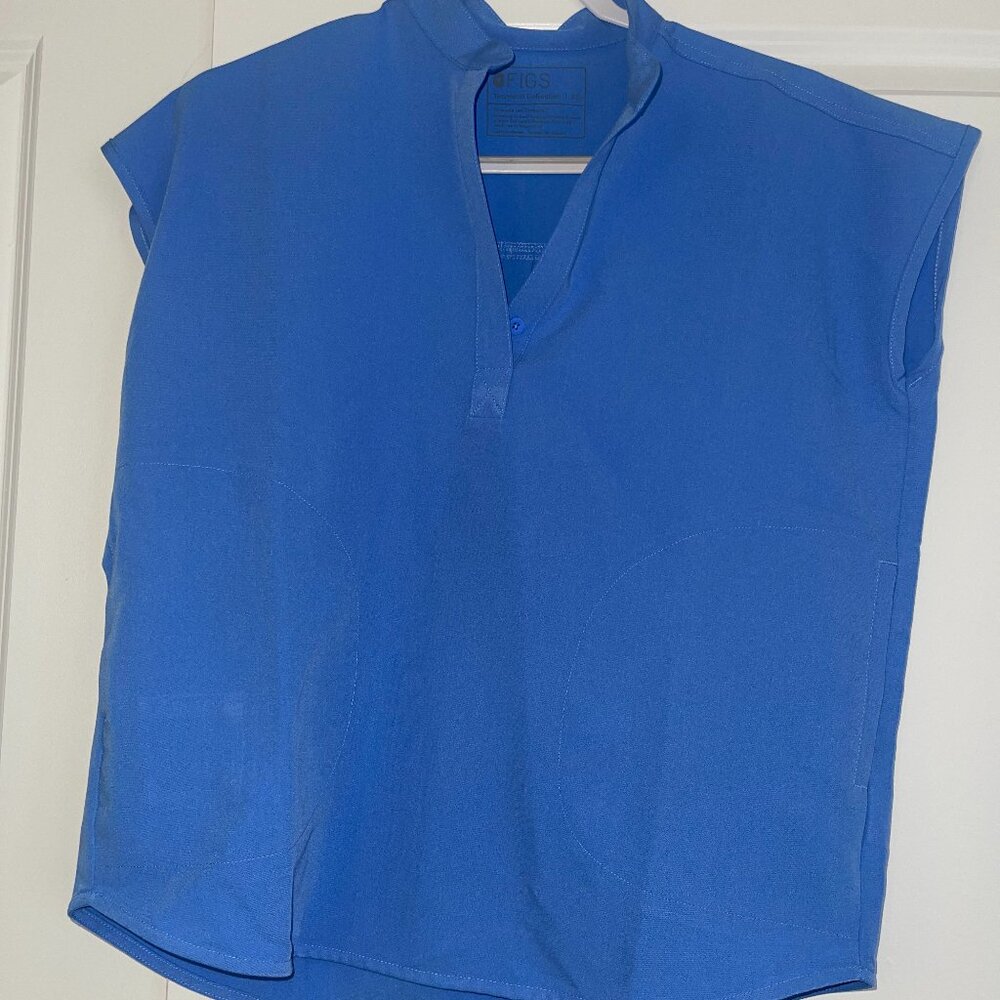 Figs Ceil Blue Rafaela Top